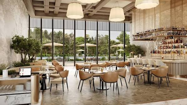 Banquet and dining lounge at Eldeco 7 Peaks