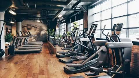 Gym and fitness area at Eldeco 7 Peaks